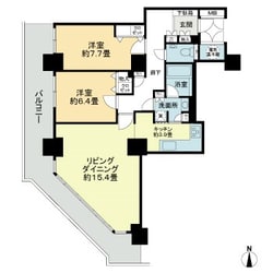 ツインタワー瀬戸大橋タワー31の物件間取画像